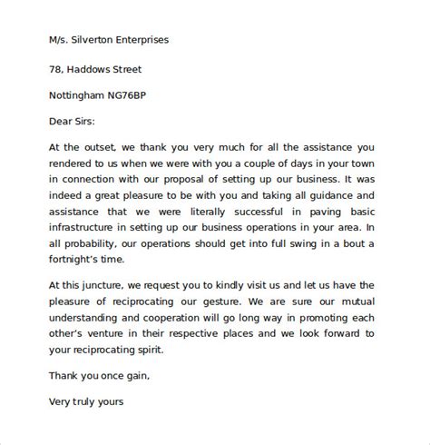 Thank You Business Letter Sample Customer - ESSAEMINHAARTE