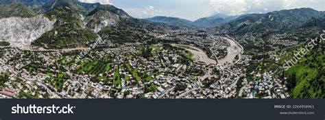 Aerial Panoramas Muzaffarabad City Showing Dense Stock Photo 2264958961 ...