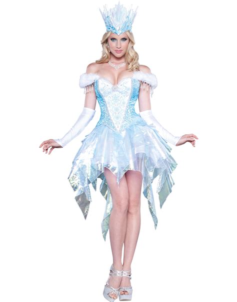 Sexy Snow Queen Ice Princess Movie Adult Womens Halloween Costume ...