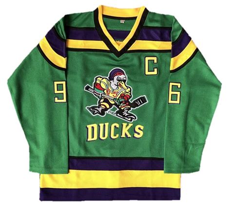 Youth Mighty Ducks Movie Ice Hockey Jersey Green – Jersey Junkiez