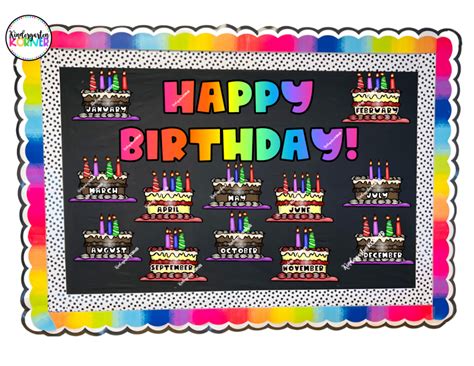 How to Create a Birthday Bulletin Board - Kindergarten Korner - A ...