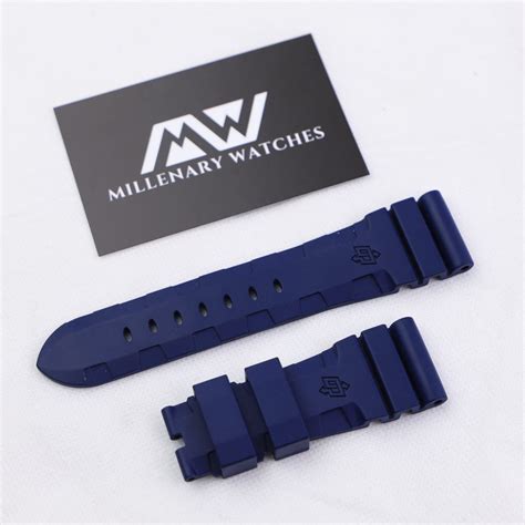 Panerai OEM Original Rubber Strap 26 MM Blue - Millenary Watches