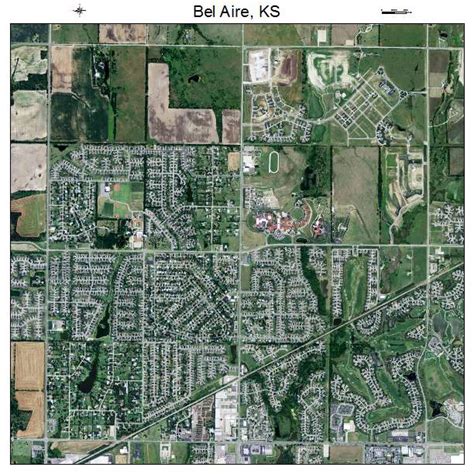 Aerial Photography Map of Bel Aire, KS Kansas