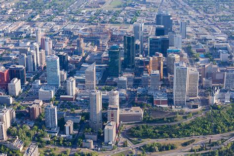 Aerial Photo | Edmonton City Skyline