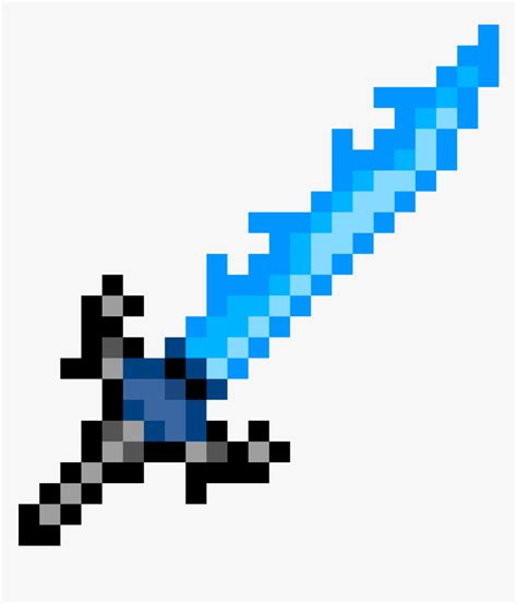 Diamond Sword Pixel Art Minecraft