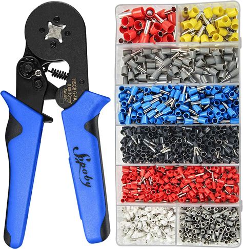 Sopoby Ferrule Crimping Tool Kit AWG 28-8 Self-adjustable Ferrel ...