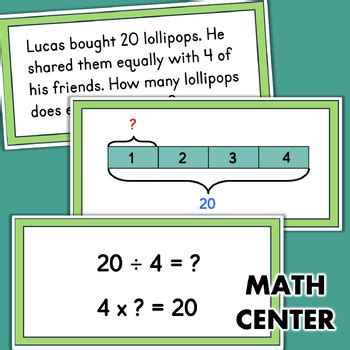 TAPE DIAGRAMS Multiplication and Division Problem Solving by Fishyrobb