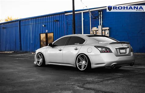 Stanced Nissan Maxima On Rohana RC 8 Custom Wheels | CARiD.com Gallery