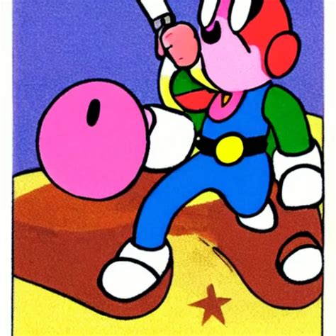 kirby holding a pistol, cartoon | Stable Diffusion | OpenArt