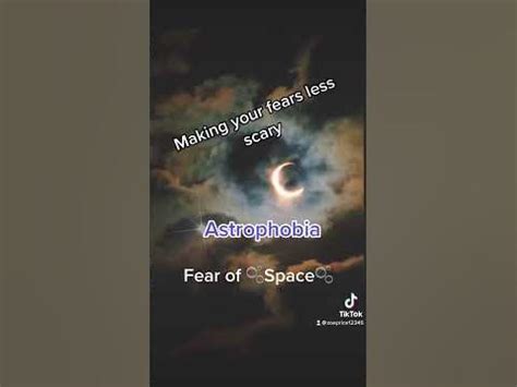 Making your fears less scary. Fear of outer space. Any others y’all ...