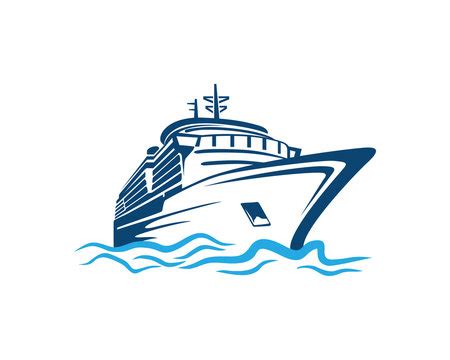 Cruise Ship Vector Art Free