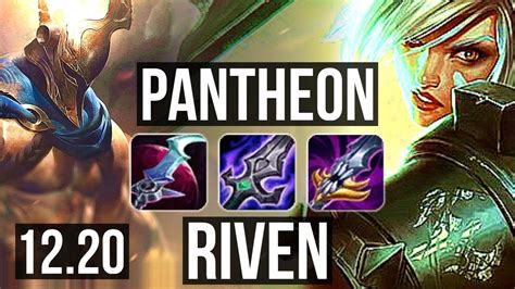 PANTHEON vs RIVEN (TOP) | 1.3M mastery, 700+ games, 13/4/15, Godlike ...