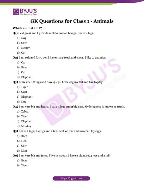 general knowledge quiz for kids