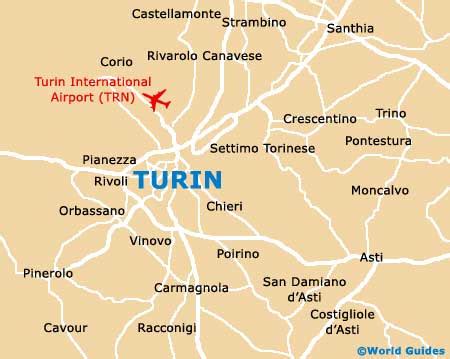 Map of Turin Airport (TRN): Orientation and Maps for TRN Turin Airport