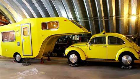 Unique Volkswagen Beetle Camping Trailer Found and Restored