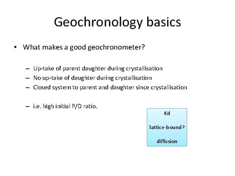 Introduction to Geochronology Part 1 The basics Geochronology