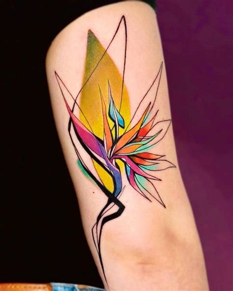 25 Stunning Bird of Paradise Tattoo Ideas in 2022 22 Girly Tattoos, Leg ...