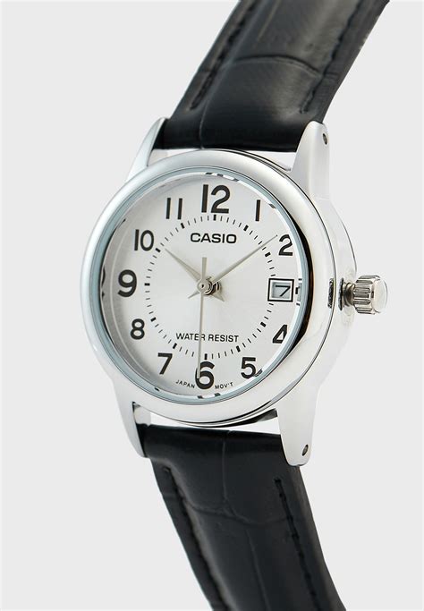 Buy Casio black Leather Strap Analog Watch for Women in Dubai, Abu Dhabi