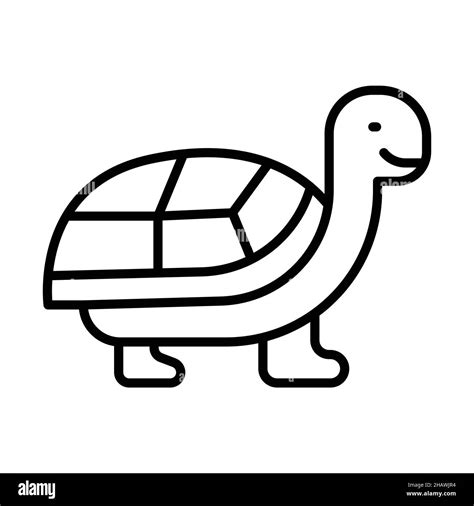 Turtle Outline Icon Animal Vector Stock Vector Image & Art - Alamy