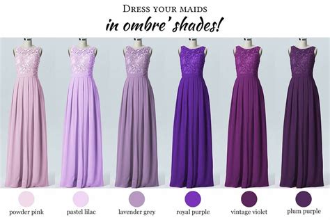 Shades of purple bridesmaid dresses | Purple bridesmaid dresses ...