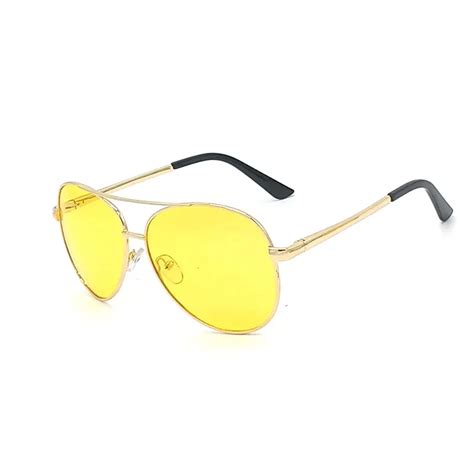 Polarized Glasses Yellow Lens Men Sunglasses For Night Driving In Dark ...