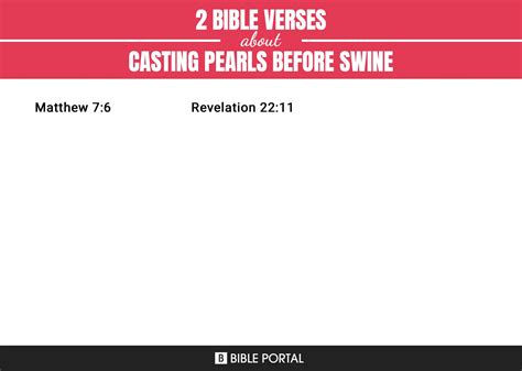 2 Bible Verses about Casting Pearls Before Swine?