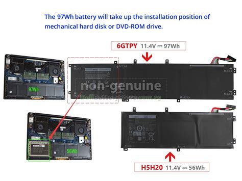 Dell XPS 15-9560-D1845 Replacement Battery | DellBatteryStore.com.sg