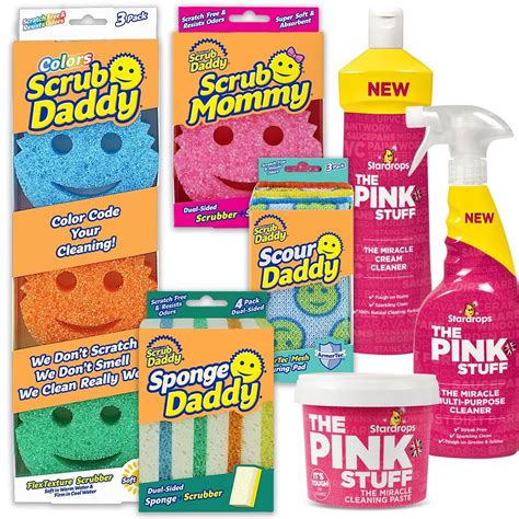 The Pink Stuff Mega Scrub Bundle - Packing Sorted | Scrub daddy, Shake ...