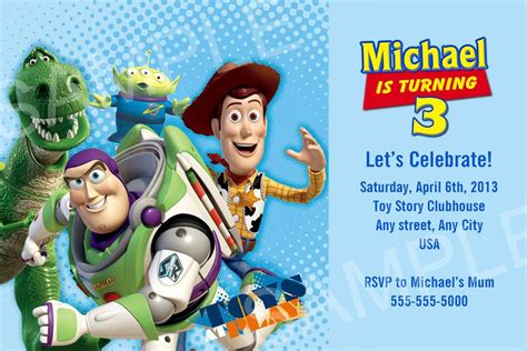 Nice FREE Template Personalized Toy Story Birthday Invitations | Toy ...