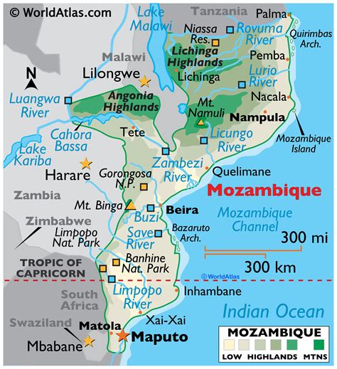 Mozambique Maps & Facts - World Atlas