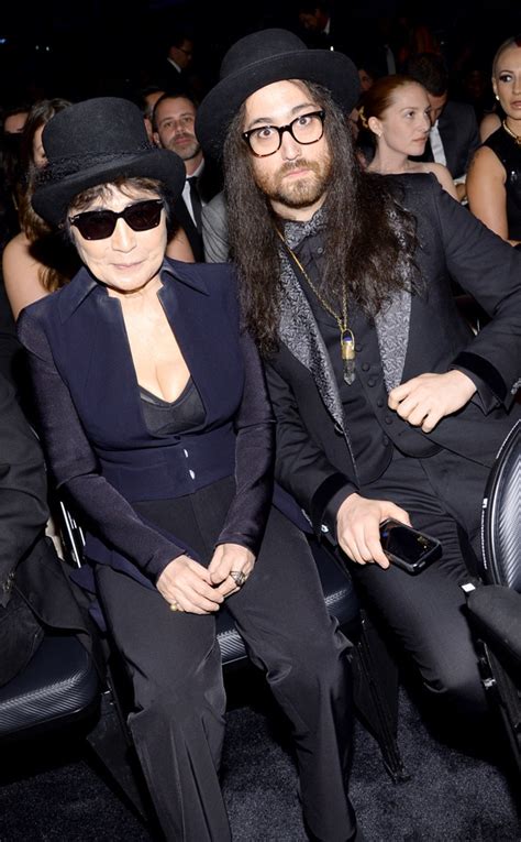 Yoko Ono & Sean Lennon from 2014 Grammy Awards: Celebs' Candid Moments ...