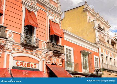 Architecture of Puebla, Mexico Editorial Stock Image - Image of ...