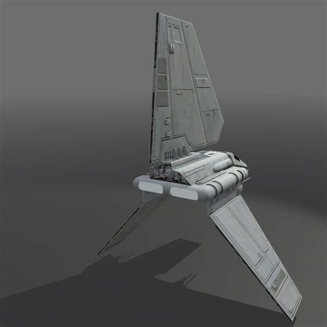 Game Ready Star Wars Imperial Shuttle 3D Model – Star Wars'n