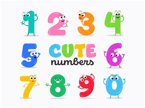 Funny Numbers Vector Art, Icons, and Graphics for Free Download