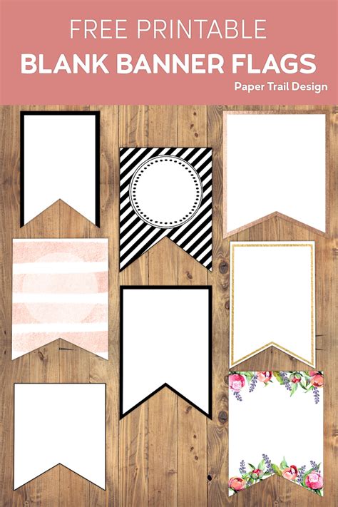 Free Printable Banner Templates {Blank Banners} - Paper Trail Design