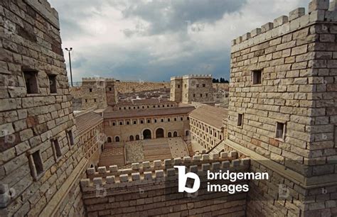 Image of Model reconstruction of the Antonia Fortress in Jerusalem in 66