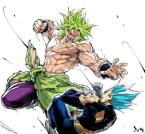 Broly vs Vegeta | Anime dragon ball, Dragon ball art, Anime dragon ball ...