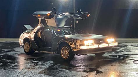 A Custom DeLorean Time Machine With Original Parts from the Movie Is ...