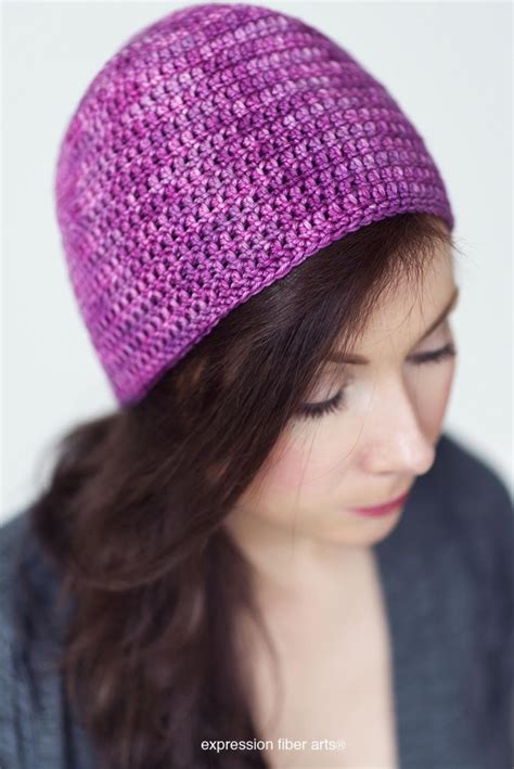 How to Crochet a Beanie – for Beginners – Expression Fiber Arts | A ...