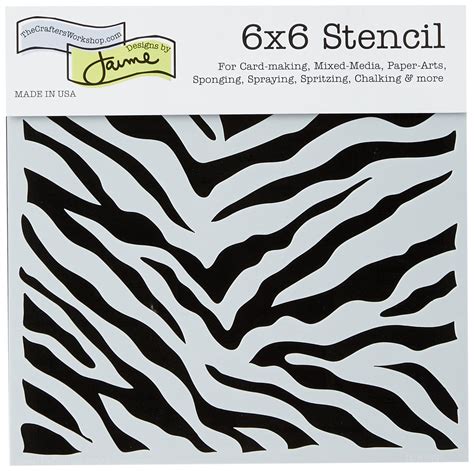 Zebra Stripe Stencil