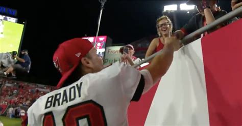 Tom Brady shares special moment with emotional fan in Bucs win - Sports ...