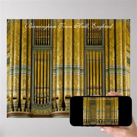 Birmingham Town Hall organ poster | Zazzle