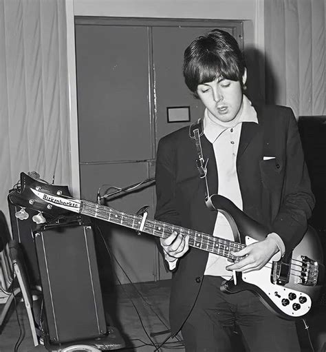 The Beatles on Instagram: “Paul McCartney with his Rickenbacker 4001S ...