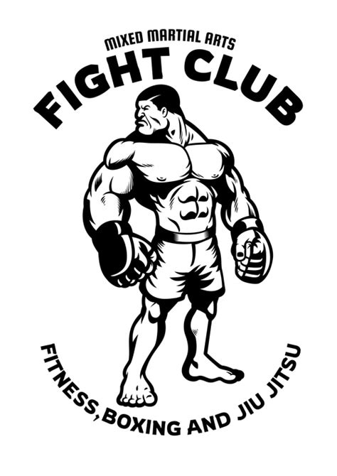 Fight club logo vector free download