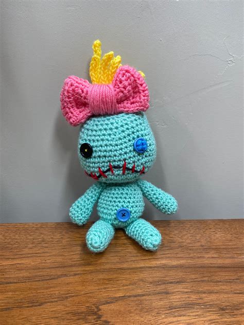 Crocheted Scrump inspired doll/ lilo and stitch / 10 inch | Etsy