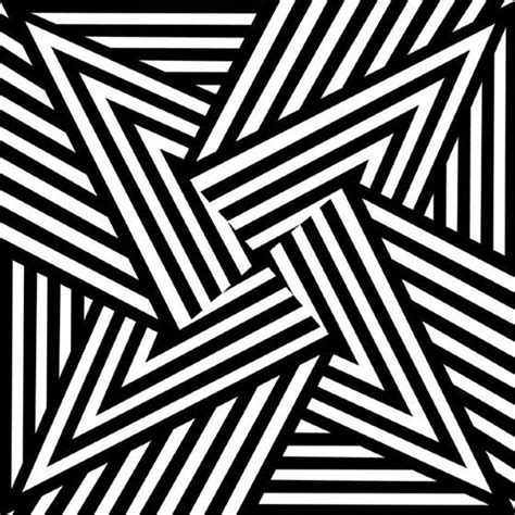 Optical illusions art, Op art, Geometric pattern