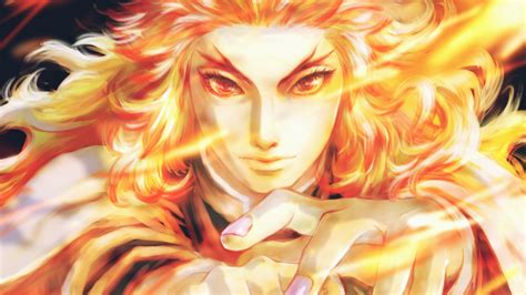 Demon Slayer Kyojuro Rengoku On Fire HD Anime Wallpapers | HD ...