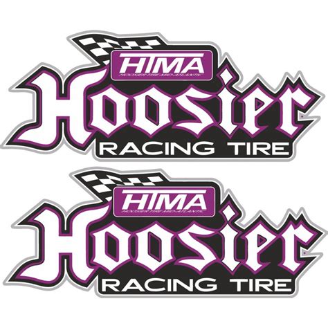 2x Hoosier Racing Tire Stickers Decals - DecalsHouse