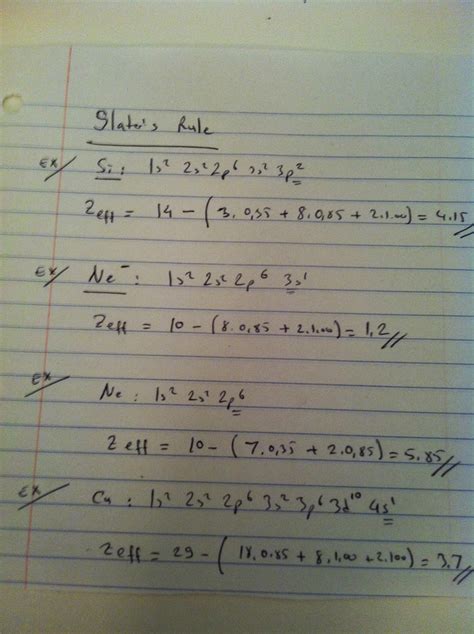 Scientia ac Labore: Slater's Rule practice