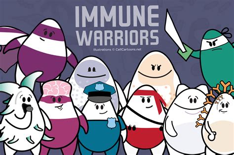 Immune Cell Warriors – Cell Cartoons